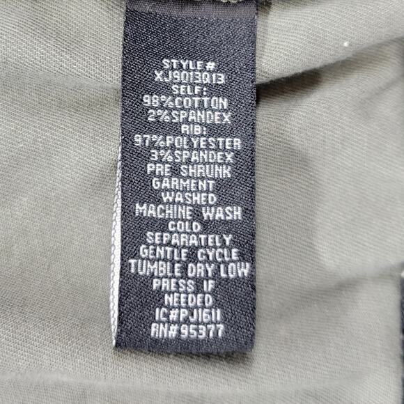 Sanctuary Womens Jacket Size M Olive Green Zip Up Military Twill Bomber Crop - Picture 8 of 13